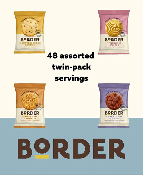 Border Luxury Mini Biscuits (48 x 2) - 4 Varieties