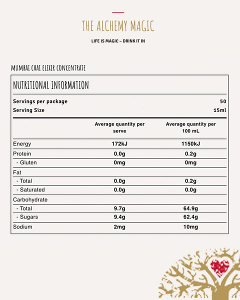 Alchemy Organic Mumbai Chai Elixir Concentrate (750ml)