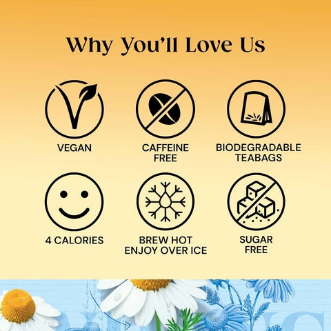 Twinings Pure Camomile String Tag and Envelope Tea Bags (20)