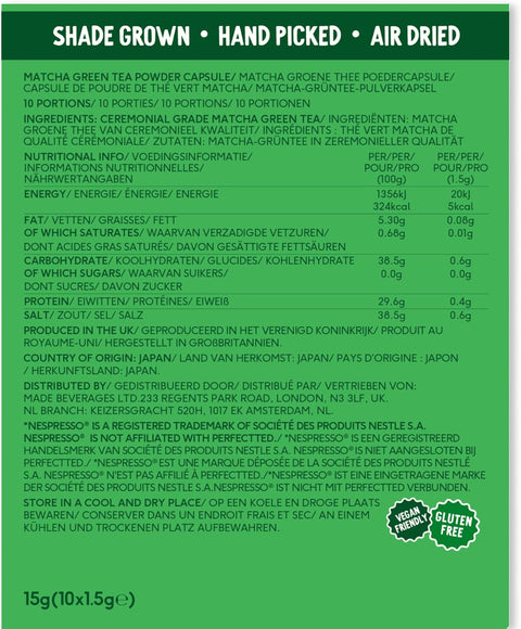 Perfect Ted Ceremonial Grade Matcha Capsules (10)