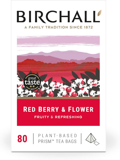 Birchall Red Berry & Flower Prism Tea Bags (80)
