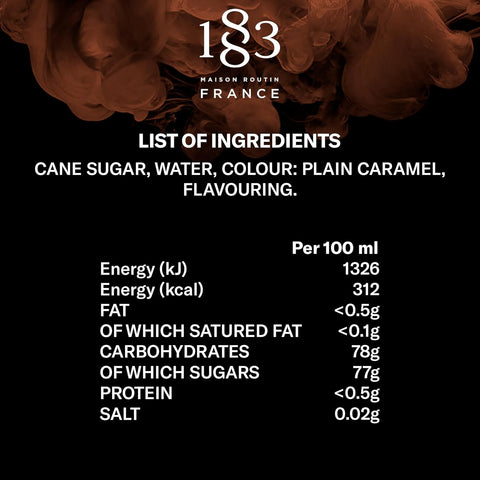 1883 Maison Routin Cookies & Cream Syrup - 1 Litre (Glass Bottle)
