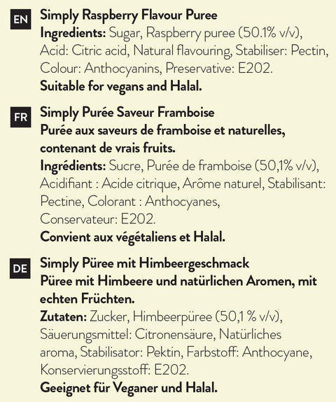 Simply Raspberry Puree (1 Litre)