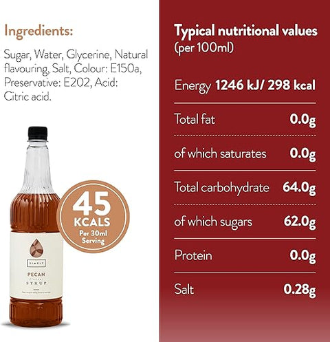 Simply Pecan Syrup (1 Litre)