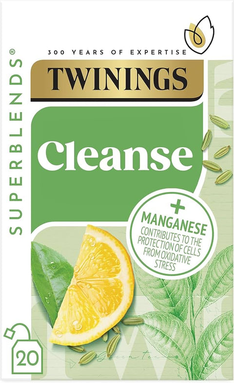 Twinings Superblends Cleanse Matcha Envelope Tea Bags (20)