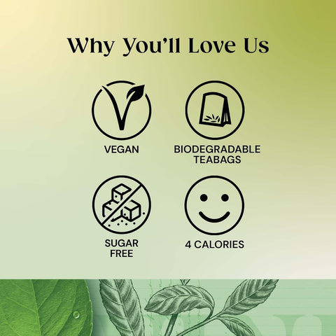 Twinings Pure Green String Tag & Envelope Tea Bags (20)