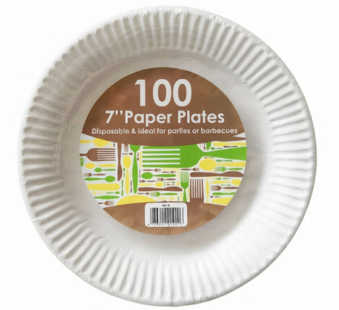 7" Disposable Paper Plates