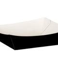 7" x 6" Black Cardboard Takeaway Food Trays