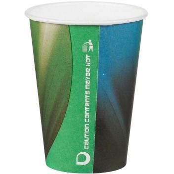 7oz Prism Green Tall Paper Cups