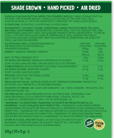 Perfect Ted Vanilla Matcha Capsules (10)