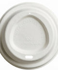 8oz Bagasse Compostable Sip Lids