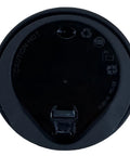 8oz Black PP Sip Lids With Tab (100)