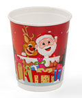 8oz Double Wall Red Xmas Cups