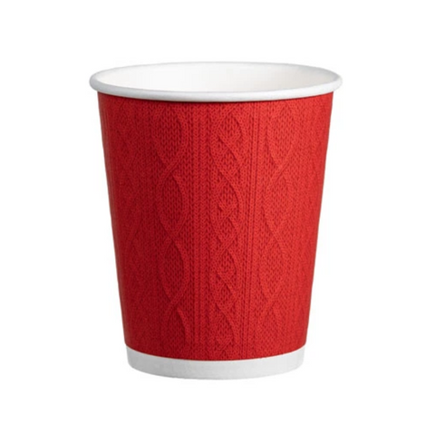 8oz Double Wall Xmas Jumper Cups (500) PE Lined 2