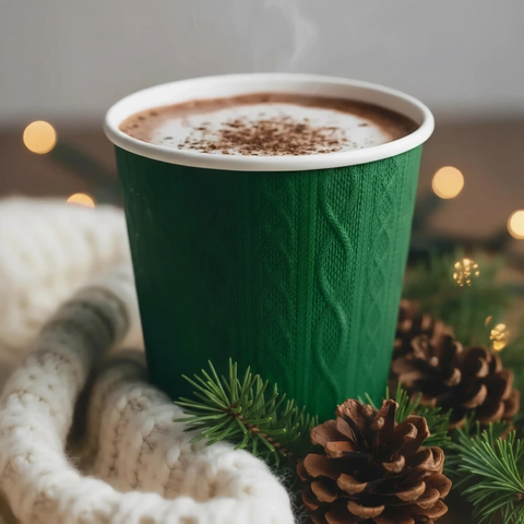 8oz Double Wall Xmas Jumper Cups (500) PE Lined 4