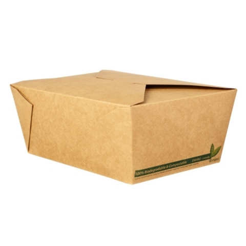 98oz Kraft Compostable Food Cartons (40)