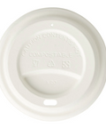 Bagasse Compostable Lids For 12-20oz Disposable Cups