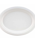 Bagasse Sugarcane Biodegradable Compostable Oval 10" x 12" Plates (125)