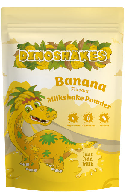 Dinoshakes Banana Milkshake Powder - 10 x 1kg