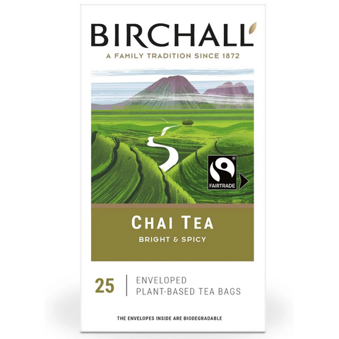 Birchall Chai Tea Fairtrade Envelope Tea Bags (25)