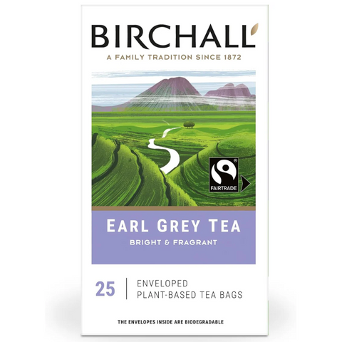 Birchall Earl Grey Fairtrade Rainforest Envelope Tea Bags (25)