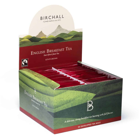 Birchall English Breakfast Tag & Envelope Tea Bags (50)