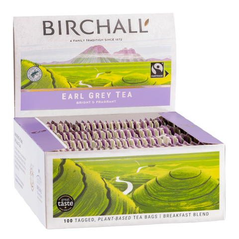 Birchall Fairtrade Earl Grey String & Tag Tea Bags (100)