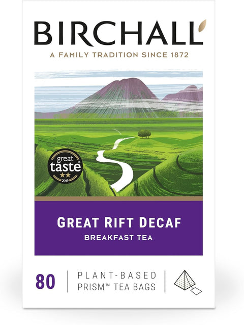 Birchall Great Rift Decaf Rainforest Prism Tea Bags (80)