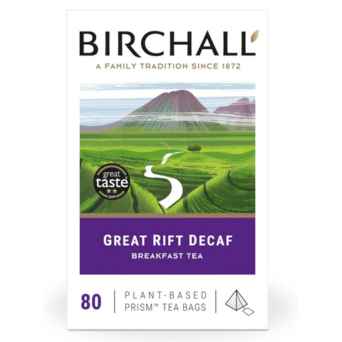 Birchall Great Rift Decaf Rainforest Prism Tea Bags (80)
