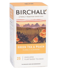 Birchall Green Tea & Peach Envelope Tea Bags (25)