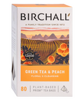 Birchall Green Tea & Peach Prism Tea Bags (80)