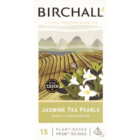Birchall Jasmine Tea Pearls Prism Tea Bags (15)