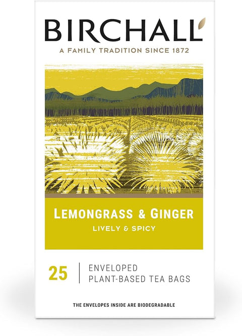 Birchall Lemongrass & Ginger Envelope Tea Bags (25)