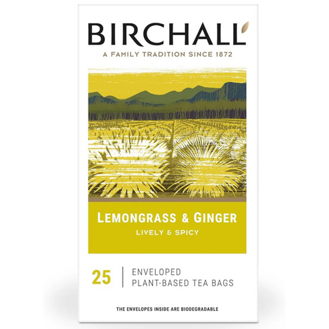 Birchall Lemongrass & Ginger Envelope Tea Bags (25)