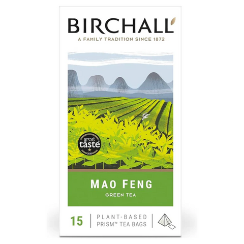 Birchall Mao Feng Green Tea Prism Tea Bags (15)
