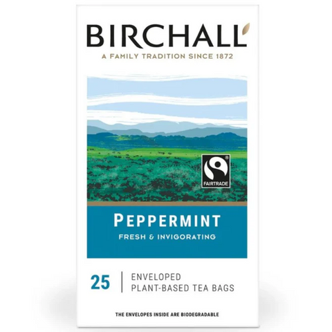 Birchall Peppermint Fairtrade Envelope Tea Bags (25)