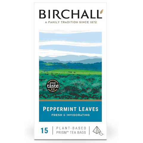 Birchall Peppermint Leaves Prism Tea Bags (15)