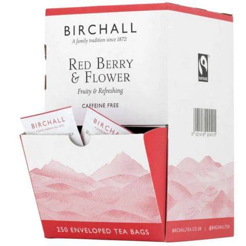 Birchall Red Berry & Flower Fairtrade Envelope Tea Bags