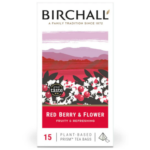 Birchall Red Berry & Flower Prism Tea Bags (15)