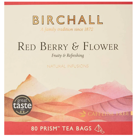Birchall Red Berry & Flower Prism Tea Bags (80)