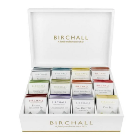 Birchall White 12 Compartment Tea Box