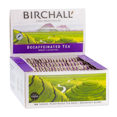Birchall Rainforest Decaf Breakfast Blend String &amp; Tag Tea Bags (100)