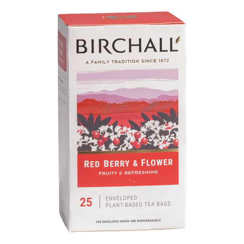 Birchall Red Berry & Flower Envelope Tea Bags (25)