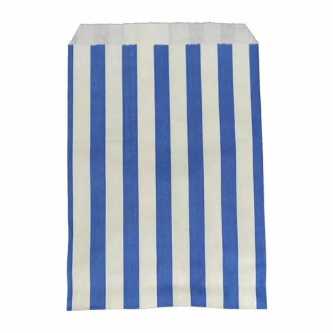 Blue & White Candy Stripe Paper Bags (1000)