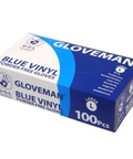 Blue Vinyl Gloves Powder Free - Extra Large (100)