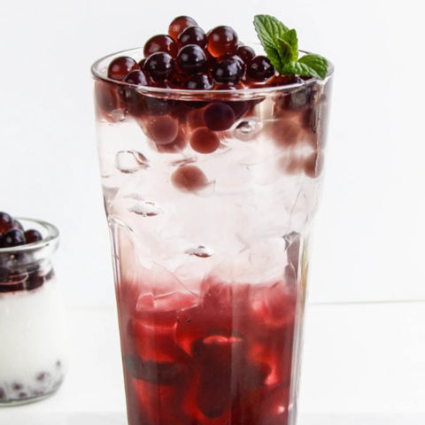 Blueberry Pearls Popping Juice Balls