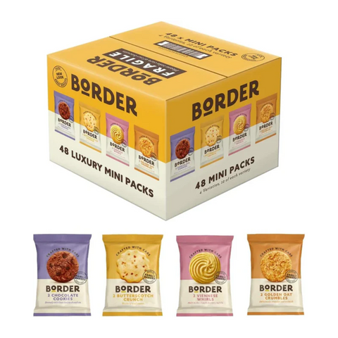 Border Luxury Mini Biscuits (48 x 2) - 4 Varieties