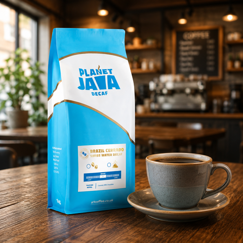Planet Java Brazilian Cerrado 2 100% Arabica Decaf Coffee Beans (1kg)
