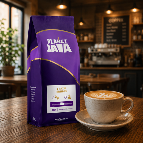Planet Java Brazilian Santos 100% Arabica Coffee Beans (1kg)