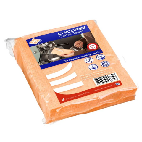 Chicopee Supertwill Heat Resistant Coffee Wipes - Orange (Pack Of 10)